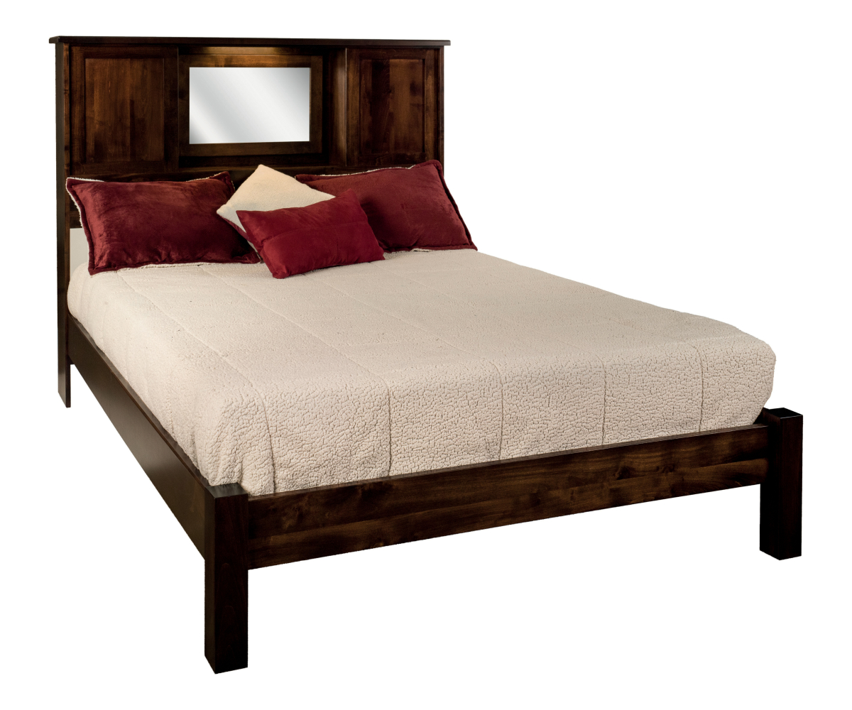 Classic Shaker Queen Bookcase Bed • TC Amish Home
