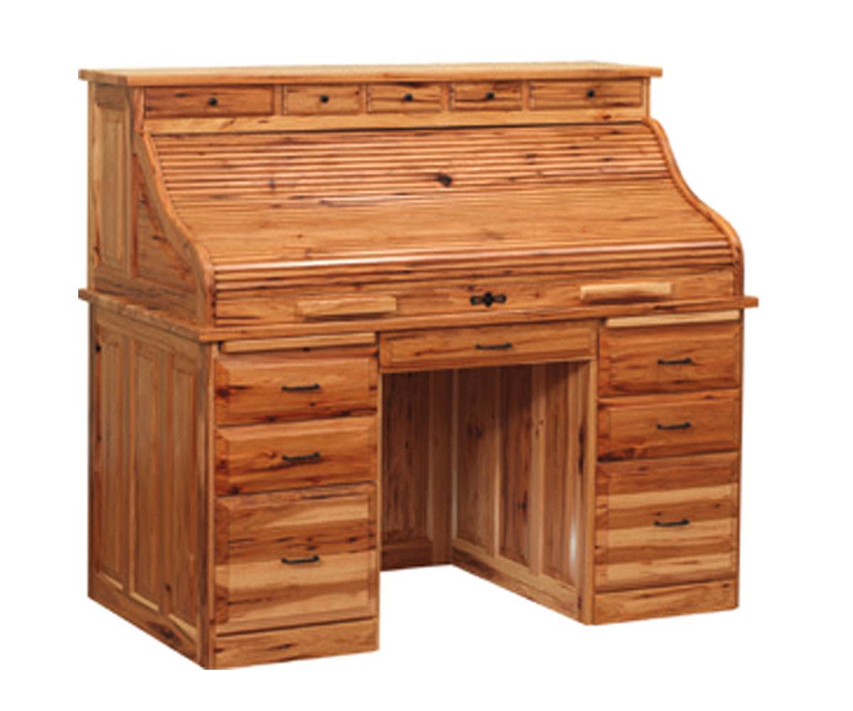56" Traditional Roll Top Desk - Image 2