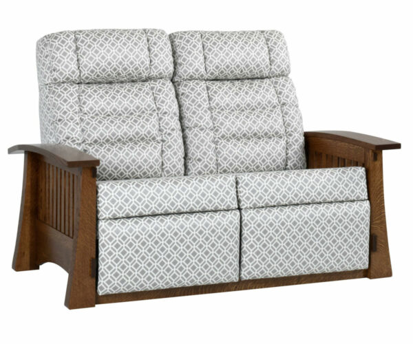 Craftsman Mission Wallhugger Love Seat Recliner
