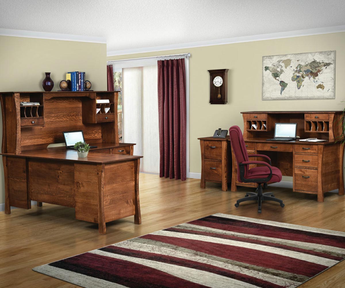 Kapernaum Corner Desk and Hutch - Image 5