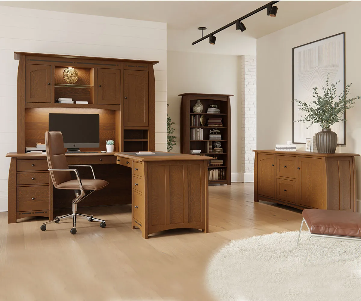 Boulder Creek Desk With Hutch - Image 4