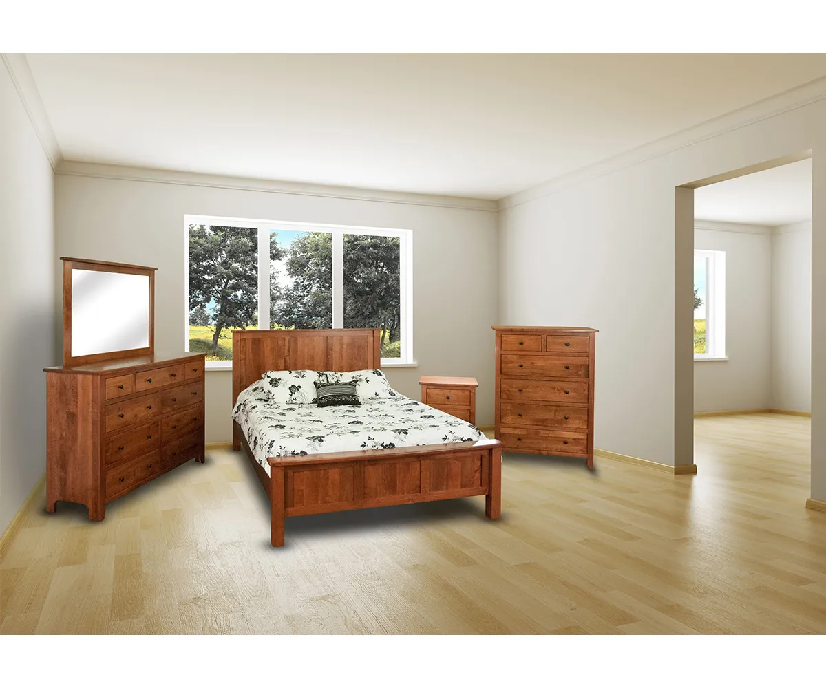 Shaker Panel Bed With Storage Rails - Image 3