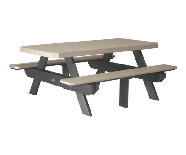 6' Rectangular Picnic Table