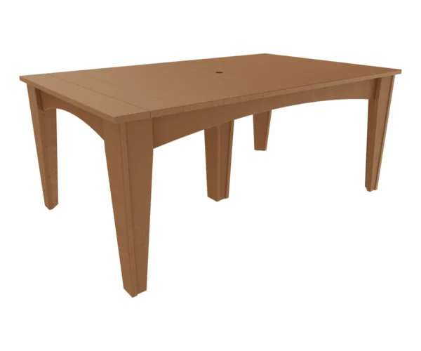 Island Dining Table - 44" × 72" Rectangular