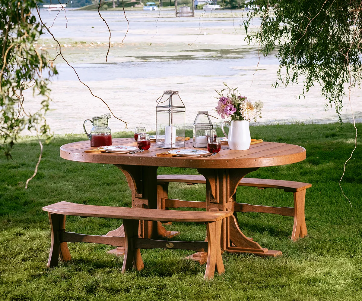 4' × 6' Oval Table - Bar Height - Image 3